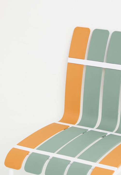 Sixth Floor - Aruba Outdoor Chair - Orange & Green