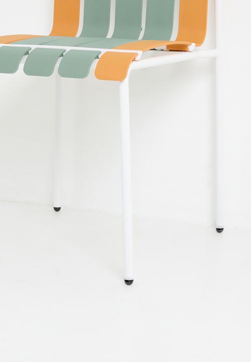 Sixth Floor - Aruba Outdoor Chair - Orange & Green
