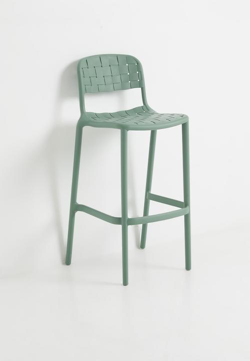 Sixth Floor - Lamu Outdoor Barstool - Green