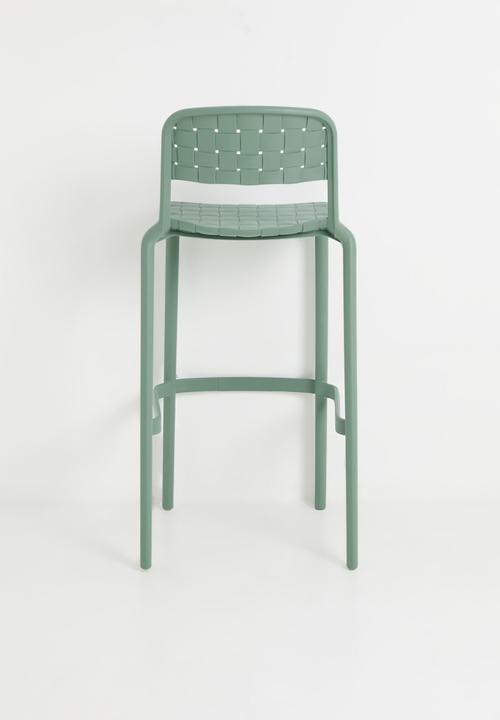 Sixth Floor - Lamu Outdoor Barstool - Green