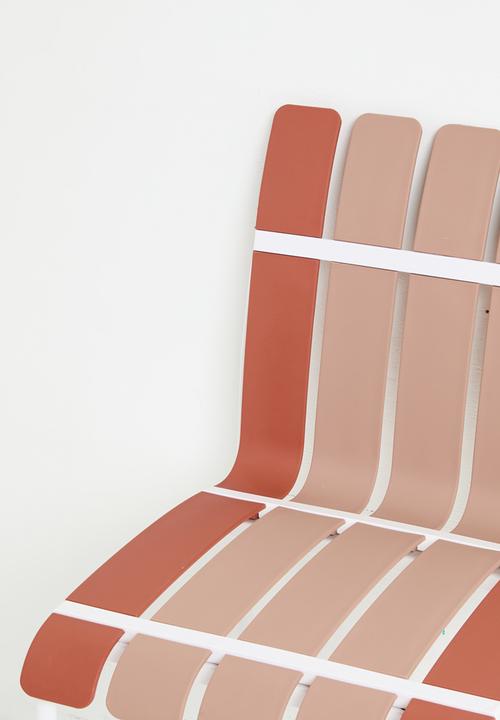 Sixth Floor - Aruba Outdoor Chair - Blush & Rust