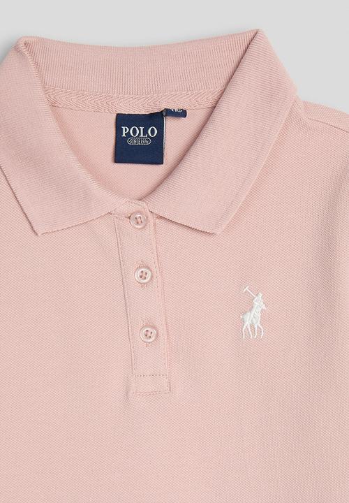 POLO - Girls Dakota Short Sleeve Golfer Dress - Pink