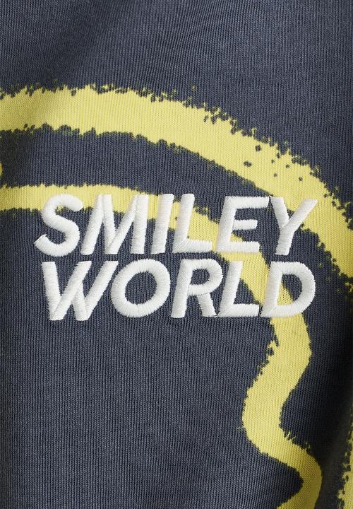 H&M - Printed T-shirt - dark grey/smileyworld®