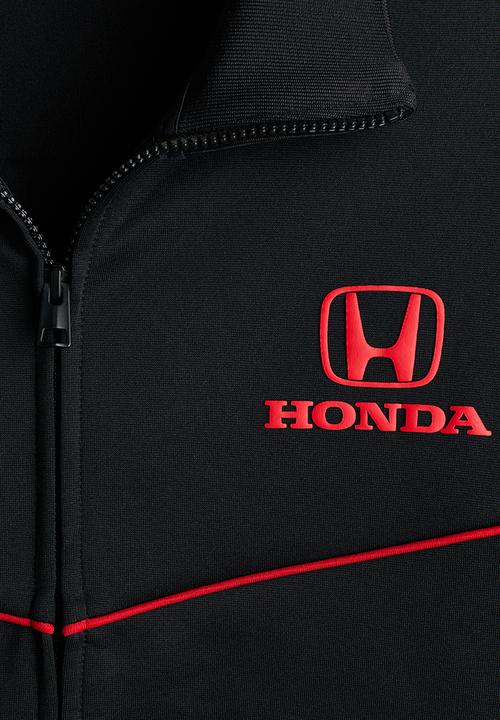 H&M - Loose fit scuba track jacket - black/honda
