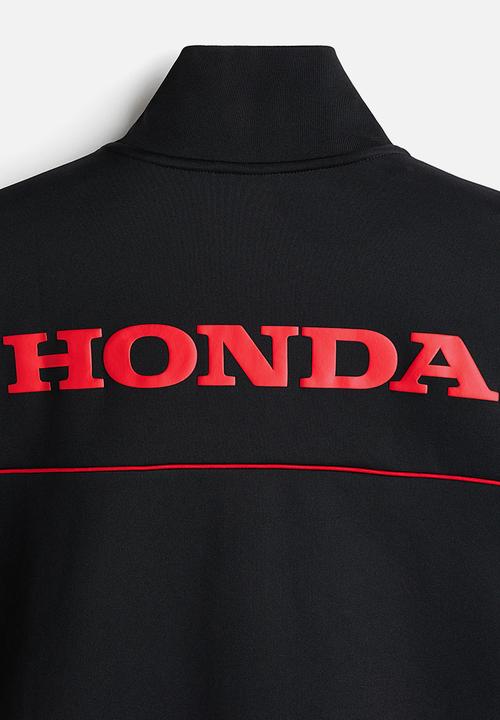 H&M - Loose fit scuba track jacket - black/honda