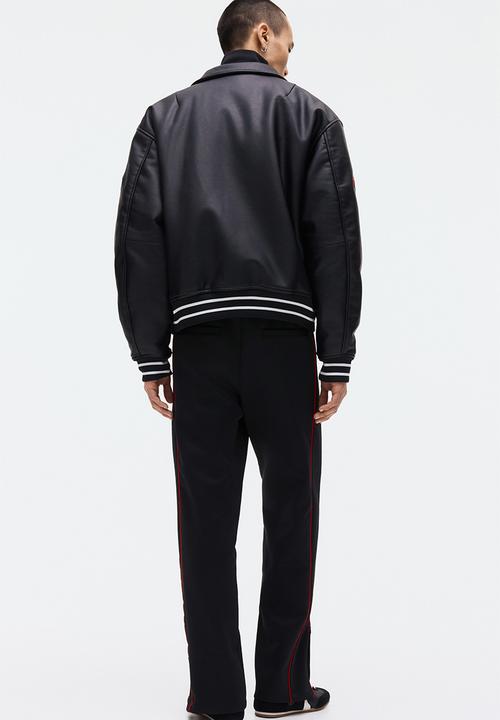 H&M - Relaxed fit joggers - black/honda