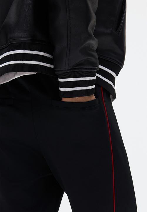 H&M - Relaxed fit joggers - black/honda