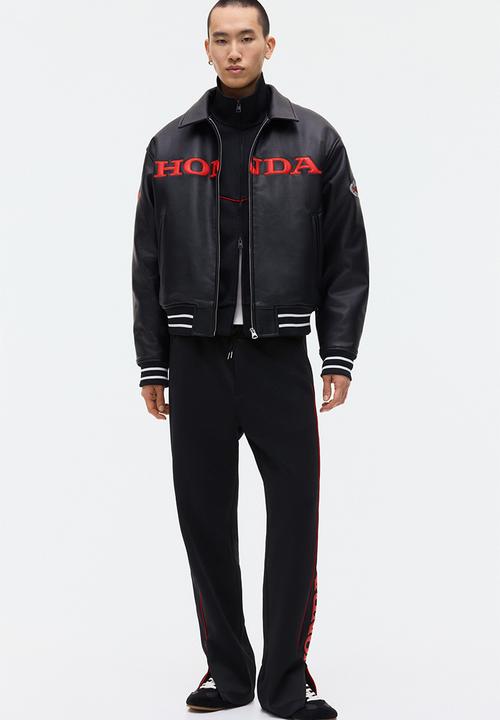 H&M - Relaxed fit joggers - black/honda