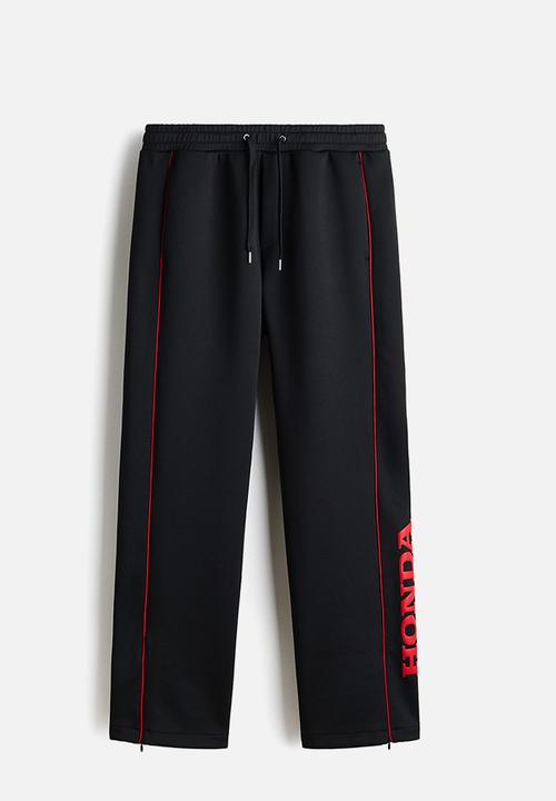 H&M - Relaxed fit joggers - black/honda
