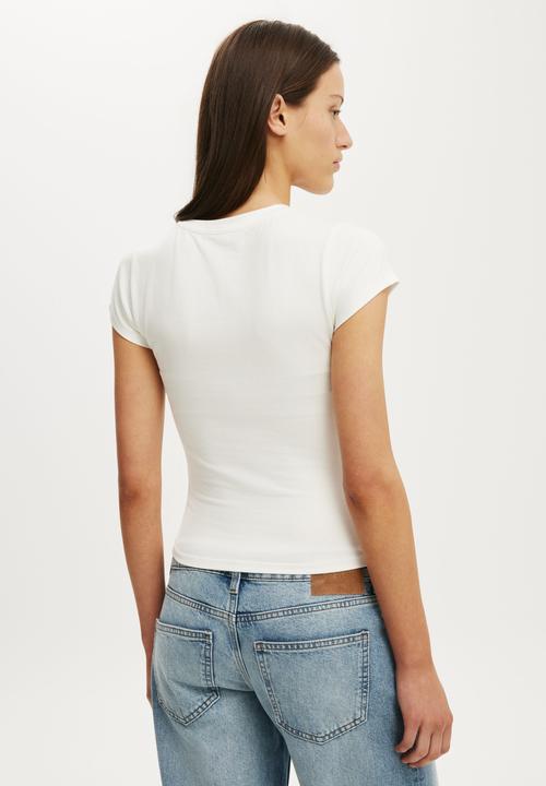 Cotton On - All Day Graphic Tee - 91 / Vintage White