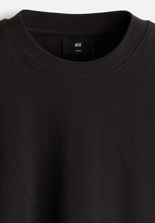 H&M - Loose fit boxy-style T-shirt - black
