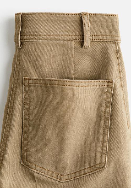 H&M - Flared ankle-length trousers - khaki green