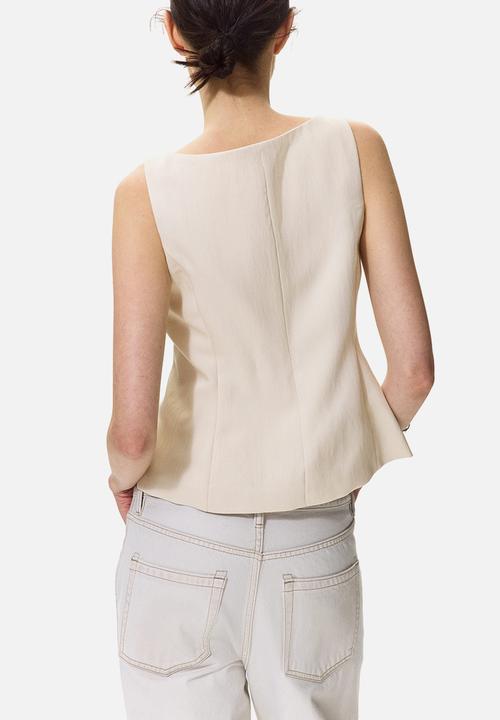 H&M - Tailored waistcoat - light beige