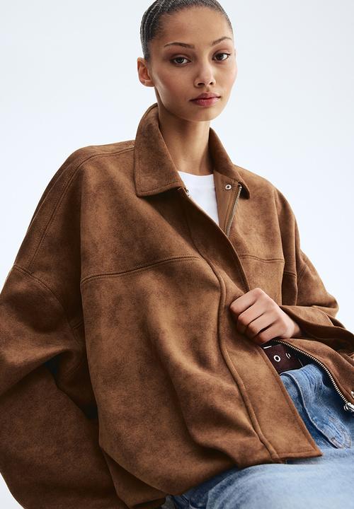 H&M - Bubble-hem jacket - brown