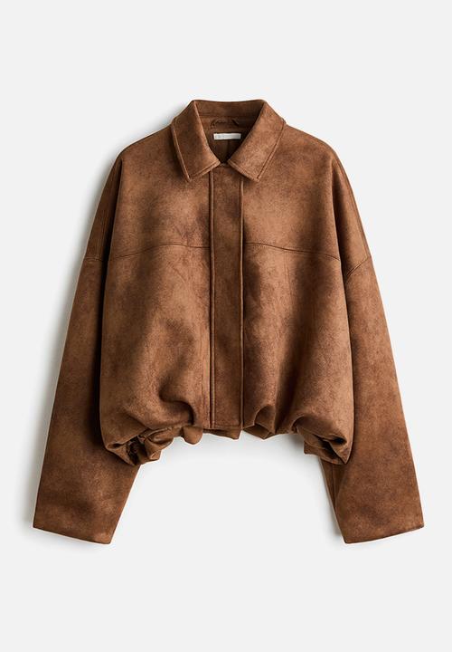 H&M - Bubble-hem jacket - brown