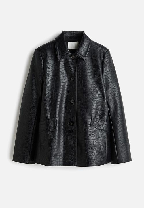 H&M - Coated jacket - black
