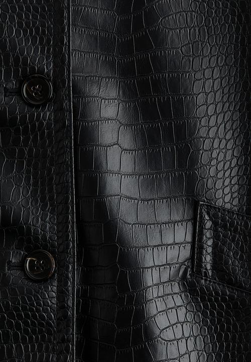 H&M - Coated jacket - black