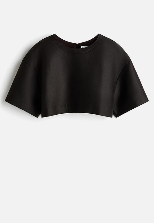 H&M - Cropped top - black