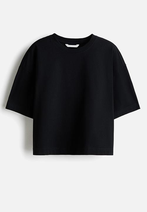 H&M - Boxy t-shirt - black