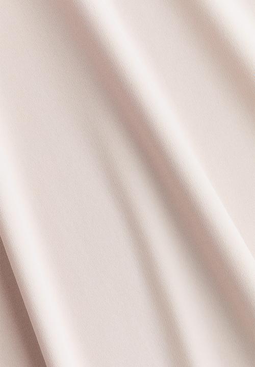H&M - Short-sleeved microfibre body - light mole