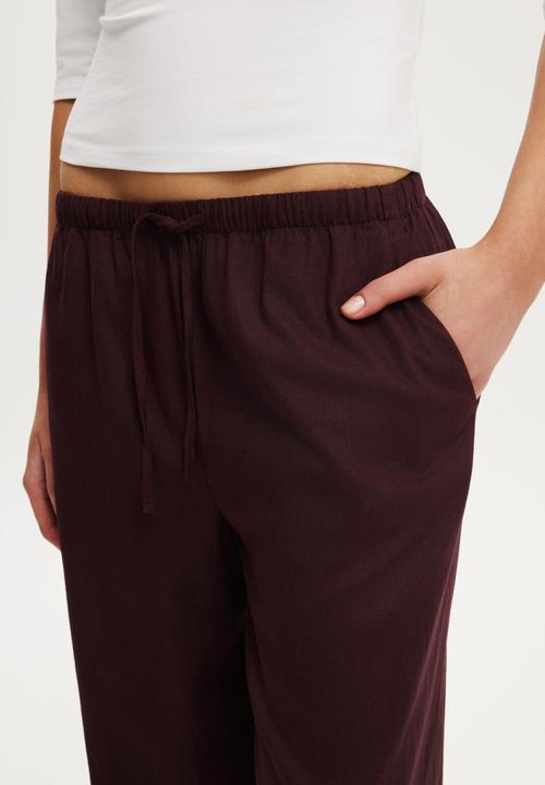 Cotton On - Haven Wide Leg Pant - Noble Plum