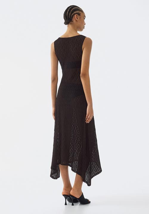 H&M - Lace maxi dress - dark brown