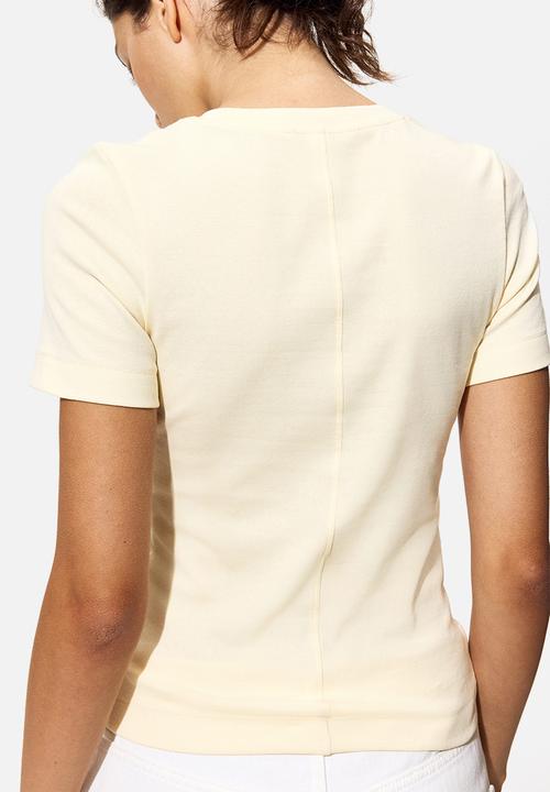 H&M - Cotton t-shirt - pale yellow
