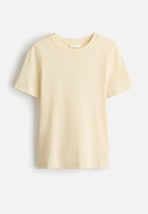 H&M - Cotton t-shirt - pale yellow