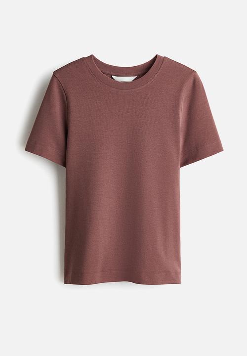 H&M - Cotton t-shirt - dark dusty pink