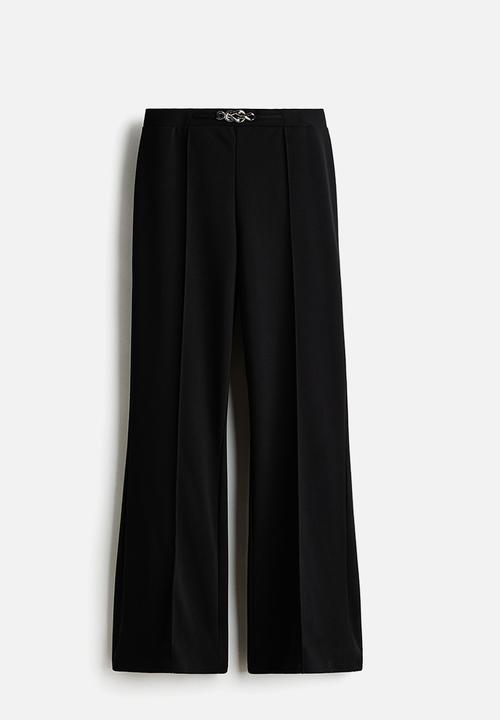 H&M - Bootcut ponte di roma trousers - black