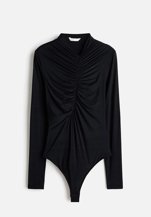 H&M - Draped thong body - black