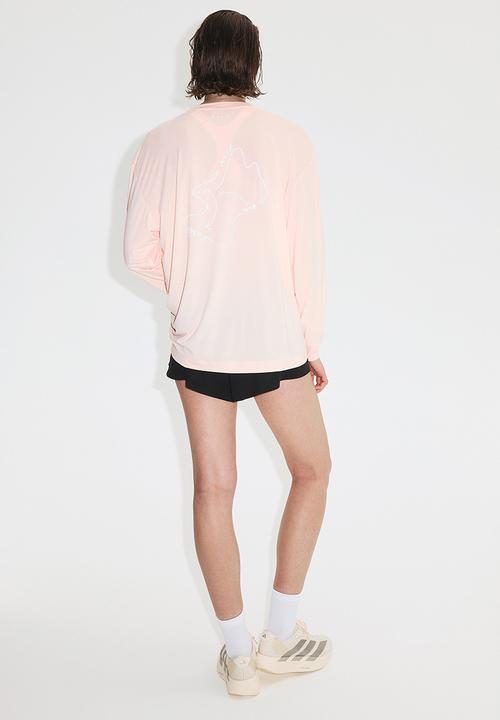 H&M - Loose fit running top with drymove? - powder pink