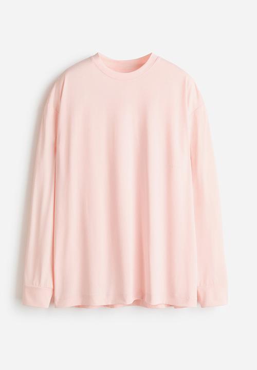 H&M - Loose fit running top with drymove? - powder pink
