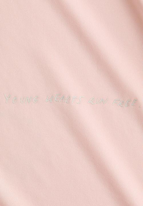 H&M - Loose fit running top with drymove? - powder pink