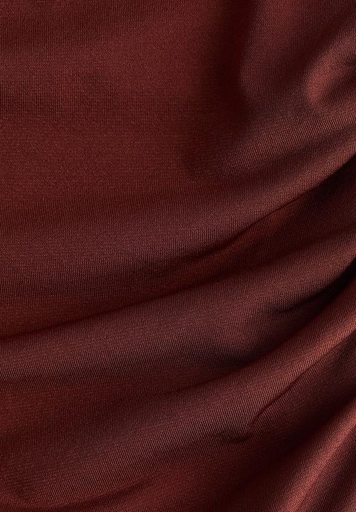 H&M - Draped jersey top - rust red