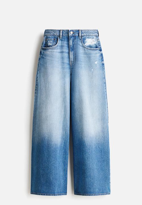 H&M - Barrel leg regular jeans - light denim blue