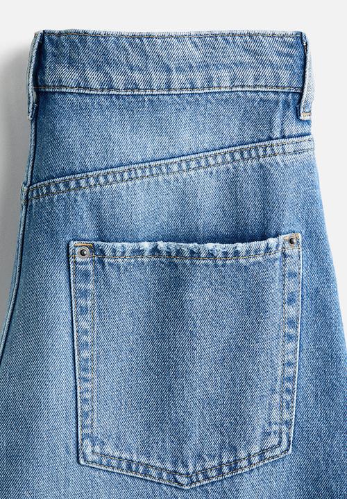 H&M - Barrel leg regular jeans - light denim blue