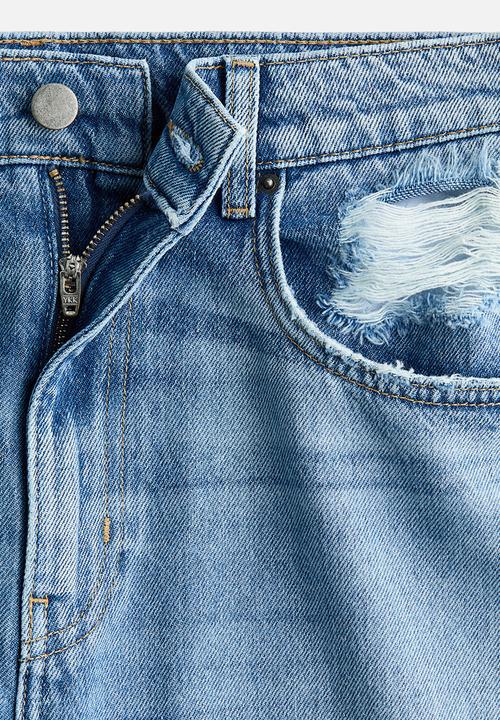H&M - Barrel leg regular jeans - light denim blue