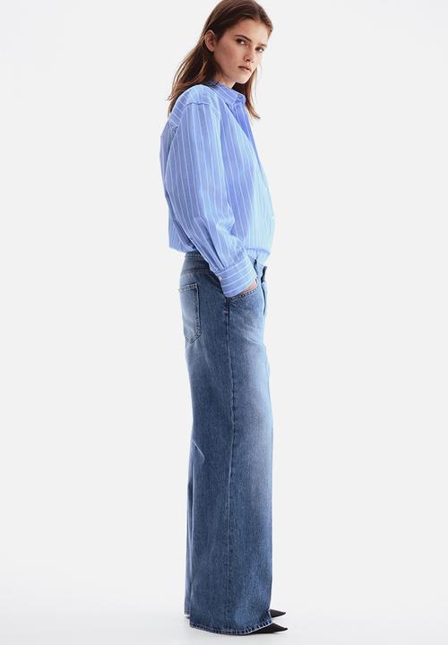 H&M - Crease-leg jeans - denim blue