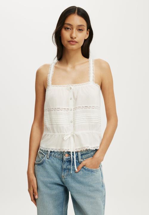 Cotton On - Hazel Lace Cami - Gardenia