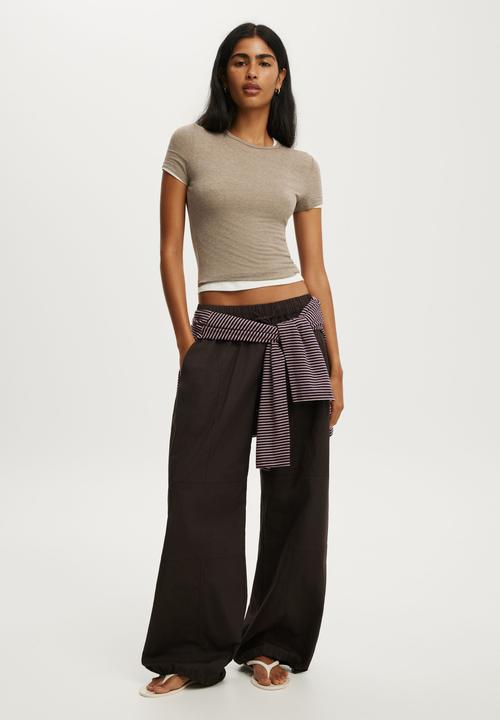 Cotton On - Jackson Utility Pant - Cocoa Bark