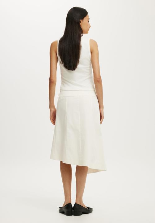 Cotton On - Utility Wrap Midi Skirt - Creme Fraiche