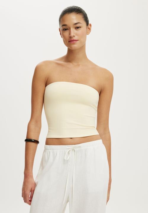 Cotton On - Maple Tube Top - Vanilla Glow