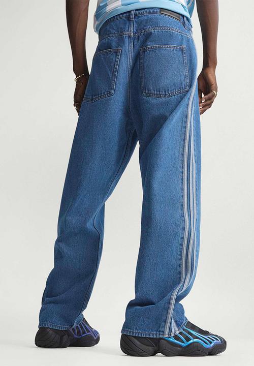 adidas Originals - Firebird Adicolor Denim Pants - Blue