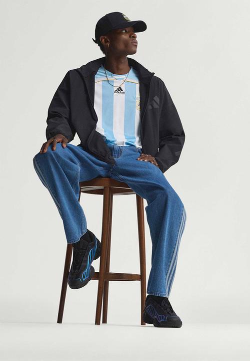 adidas Originals - Firebird Adicolor Denim Pants - Blue