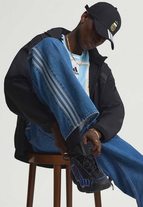 adidas Originals - Firebird Adicolor Denim Pants - Blue