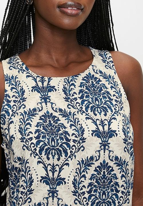 Izabel London - Racerback Slip Dress - Navy