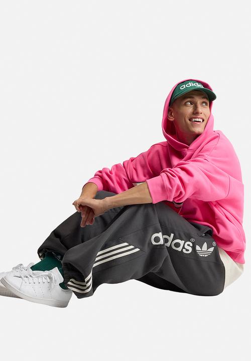 adidas Originals - Signature Sweats Block Hoodie  - Pink 