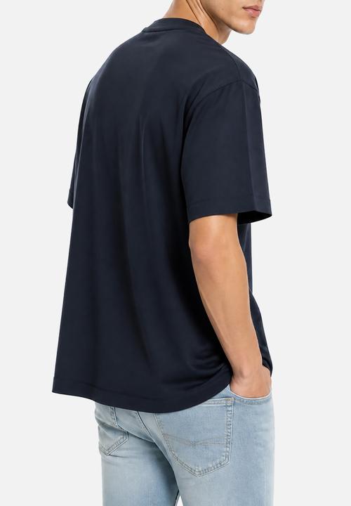 POLO - MENS PJC CONTRAST HD LOGO TEE - Navy