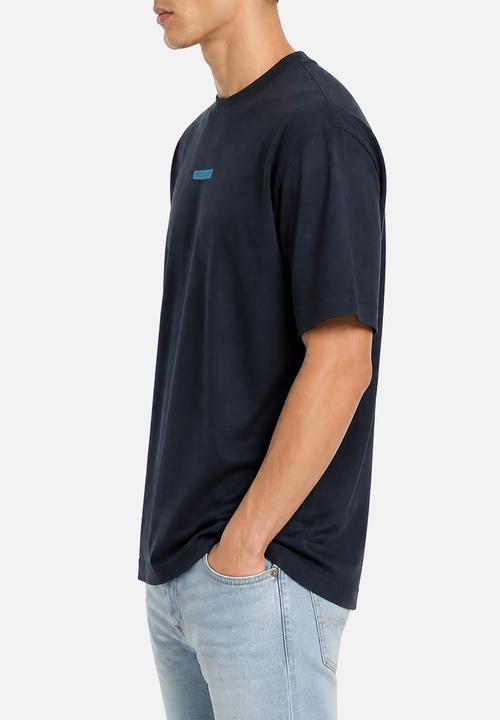 POLO - MENS PJC CONTRAST HD LOGO TEE - Navy